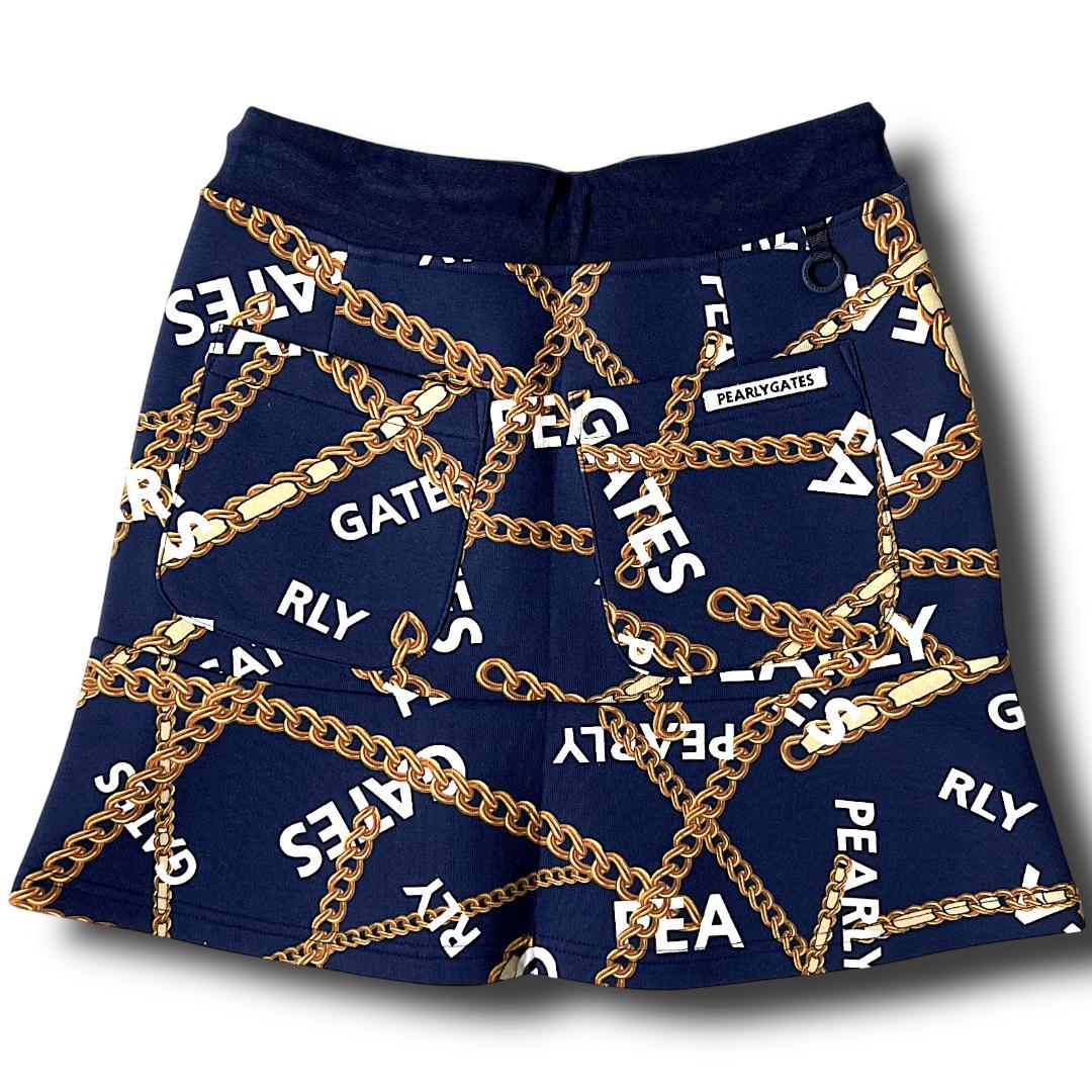 0 パーリーゲイツ チェーンロゴ柄 ツイルダンボール セットアップ