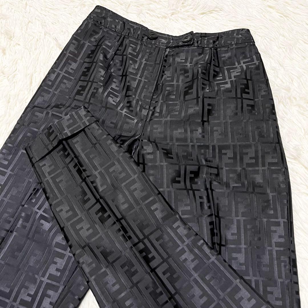 美品✨イタリア製　FENDI ズッカ　パンツ　コットン　ナイロン