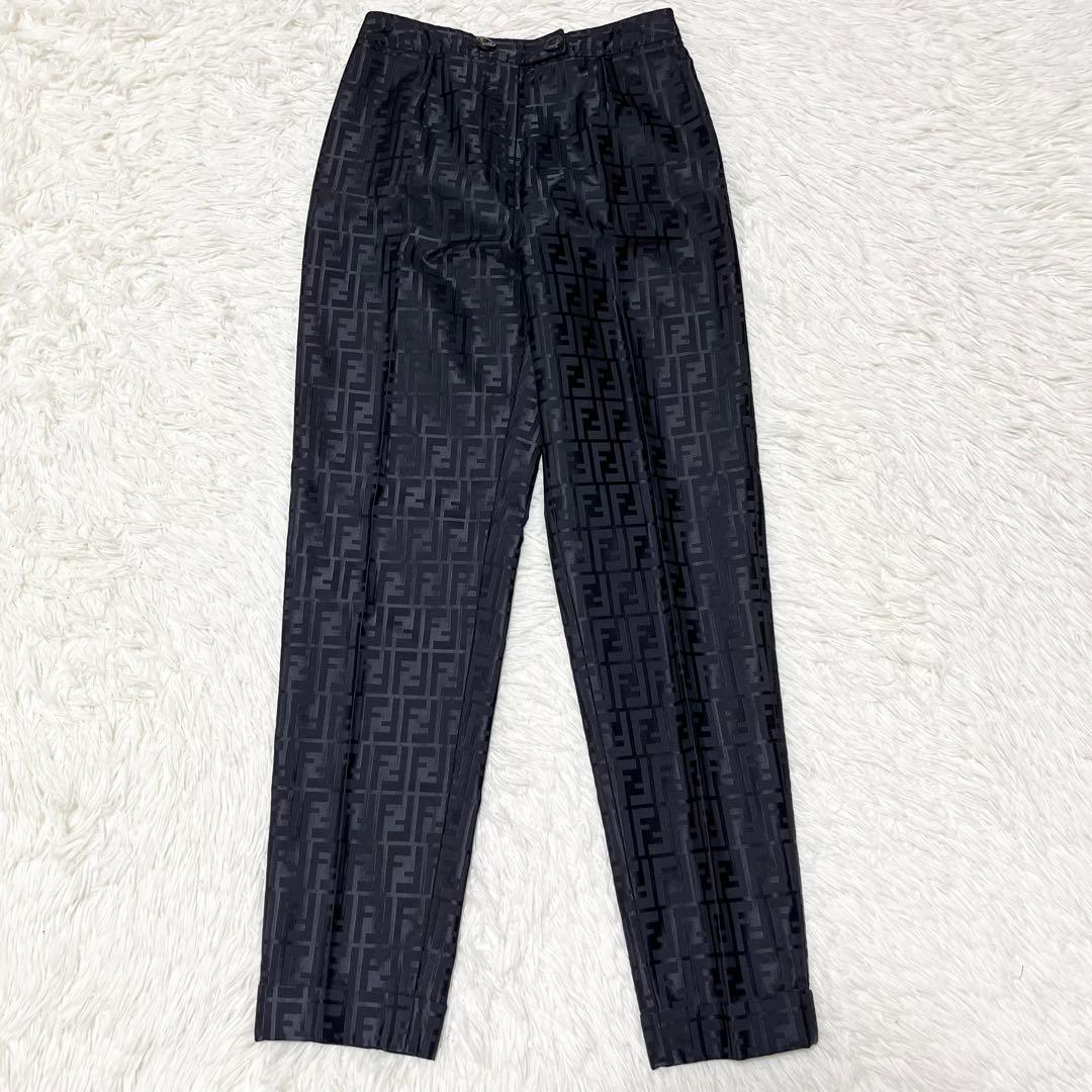美品✨イタリア製　FENDI ズッカ　パンツ　コットン　ナイロン