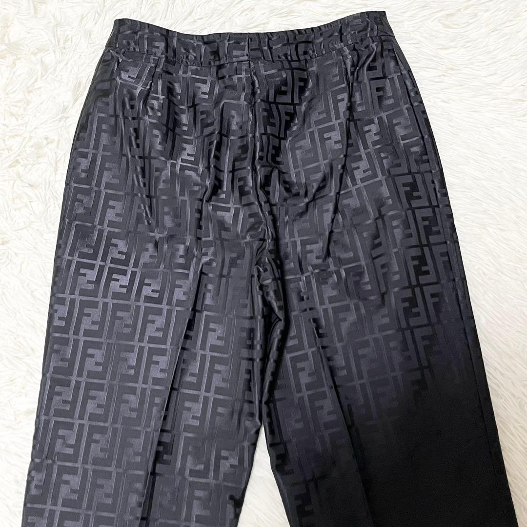 美品✨イタリア製　FENDI ズッカ　パンツ　コットン　ナイロン