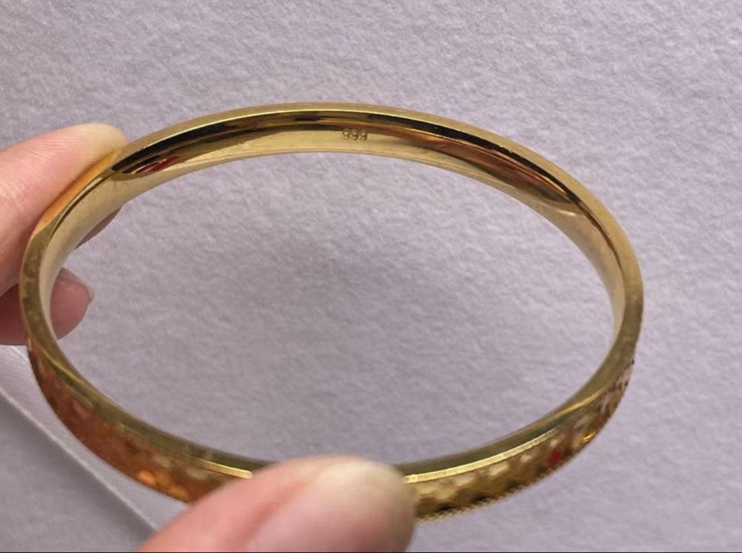 ノ*ラ様 遺品の整理 ゴールドブレスレット 刻印有り