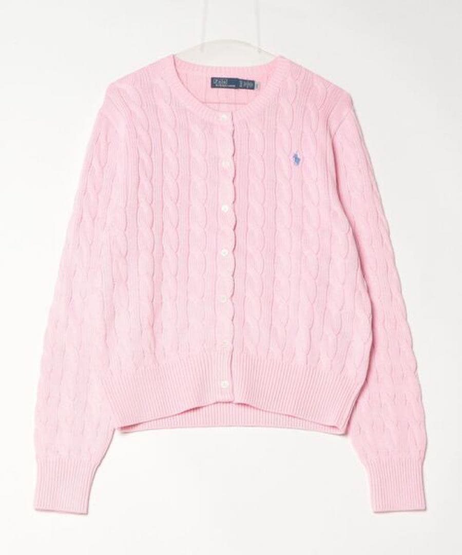 POLO RALPH LAUREN ニットコットン クルーネックカーディガン