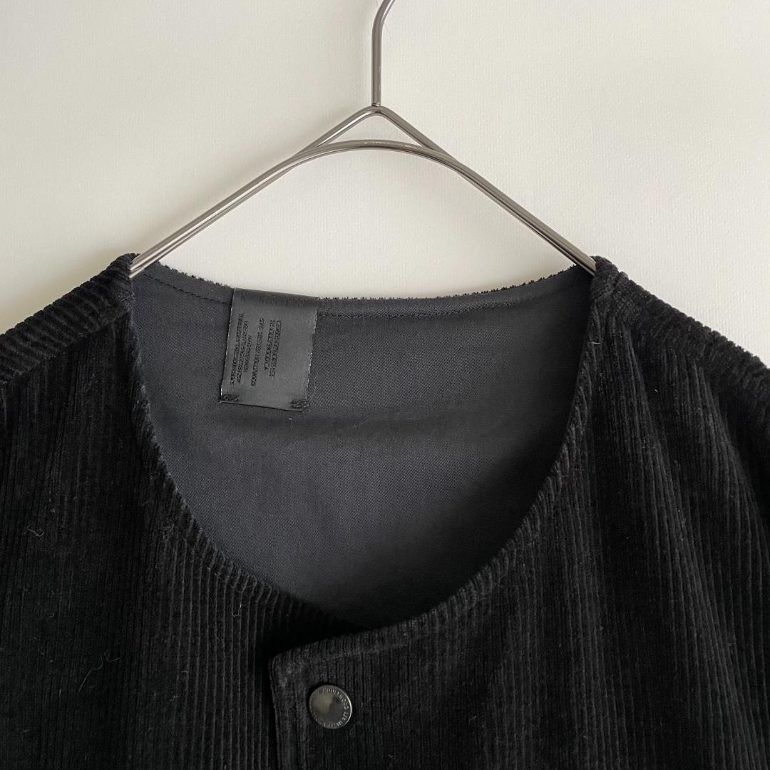 美品 N.HOOLYWOOD 38 (re) ノーカラーオーバーシャツコート 黒