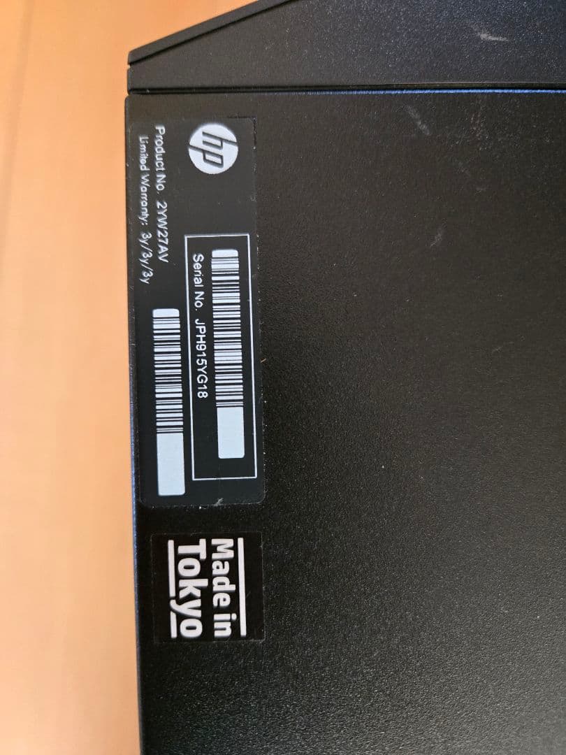 年末セール　HP タワー型デスクトップPC ブラック