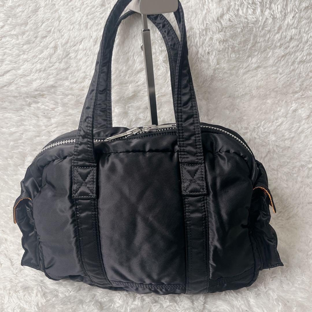 美品 ポーター タンカー ボストンバッグ ブラック 肩がけ ダッフル 大容量