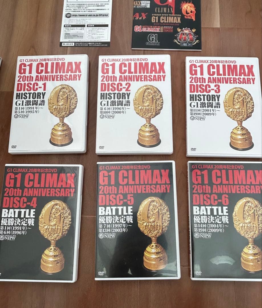 【極美品】新日本プロレス G1 CLIMAX 20周年記念　DVD-BOX