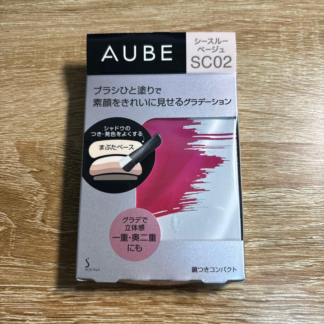 AUBE アイシャドウパレット SC02 シースルーベージュ