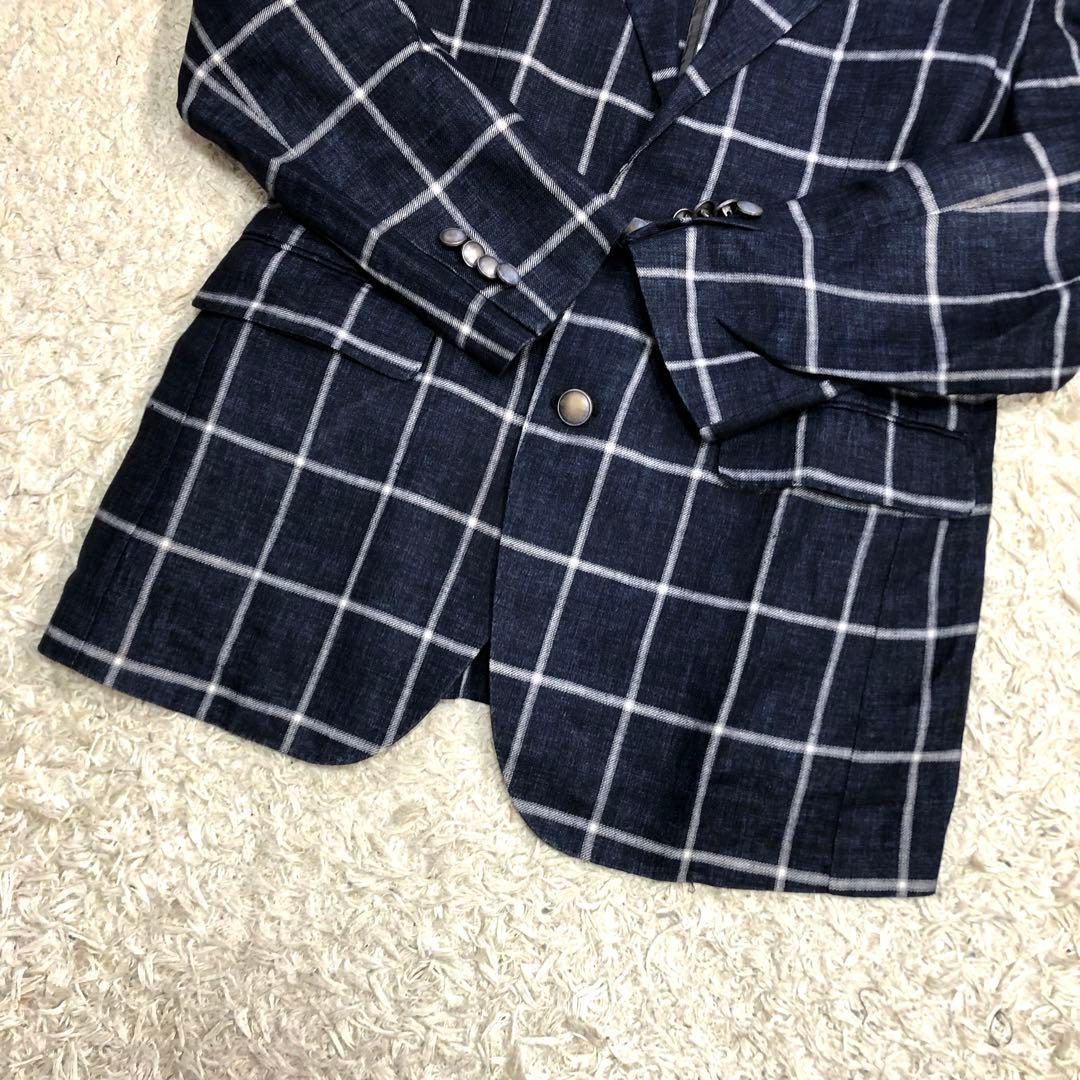 【美品】タリアトーレ テーラードジャケット 1SMC22B-- チェック M相当