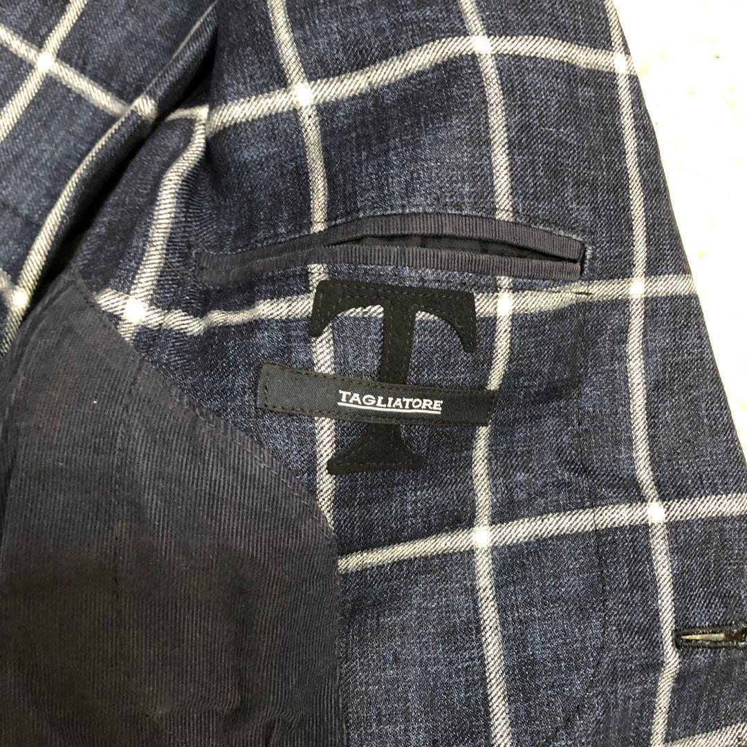 【美品】タリアトーレ テーラードジャケット 1SMC22B-- チェック M相当