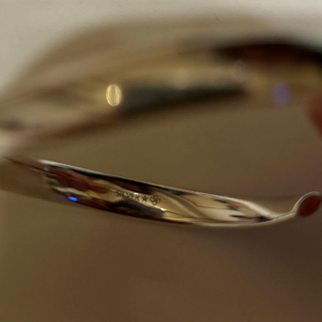 アガットシルバーバングル　シルバースプーン