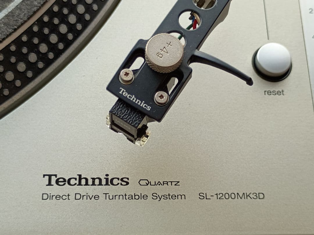 Technics SL-1200MK3D ターンテーブル シルバー カバー付き