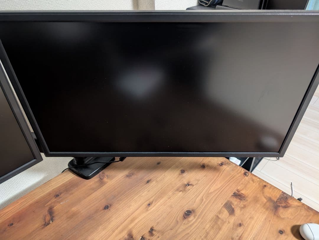 4K 28インチモニター 2枚セット+モニターアーム