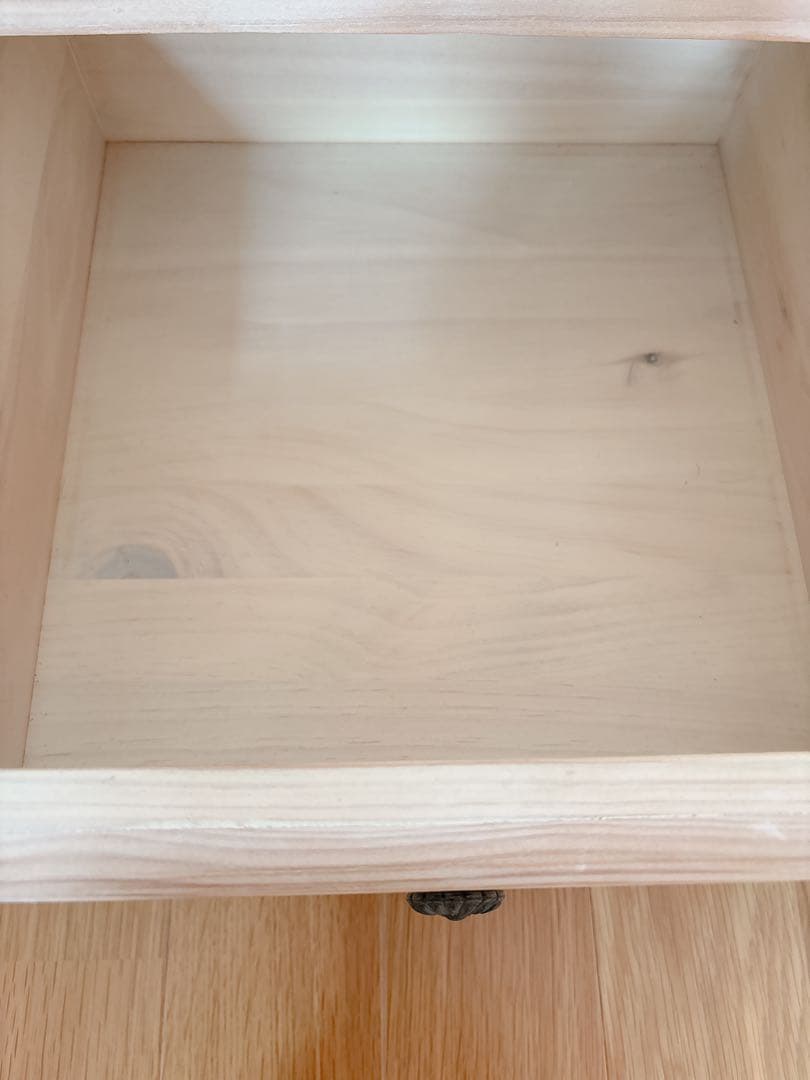 木製テレビ台 引き出し4つ ガラス扉付き　フレンチカントリー風　150センチ