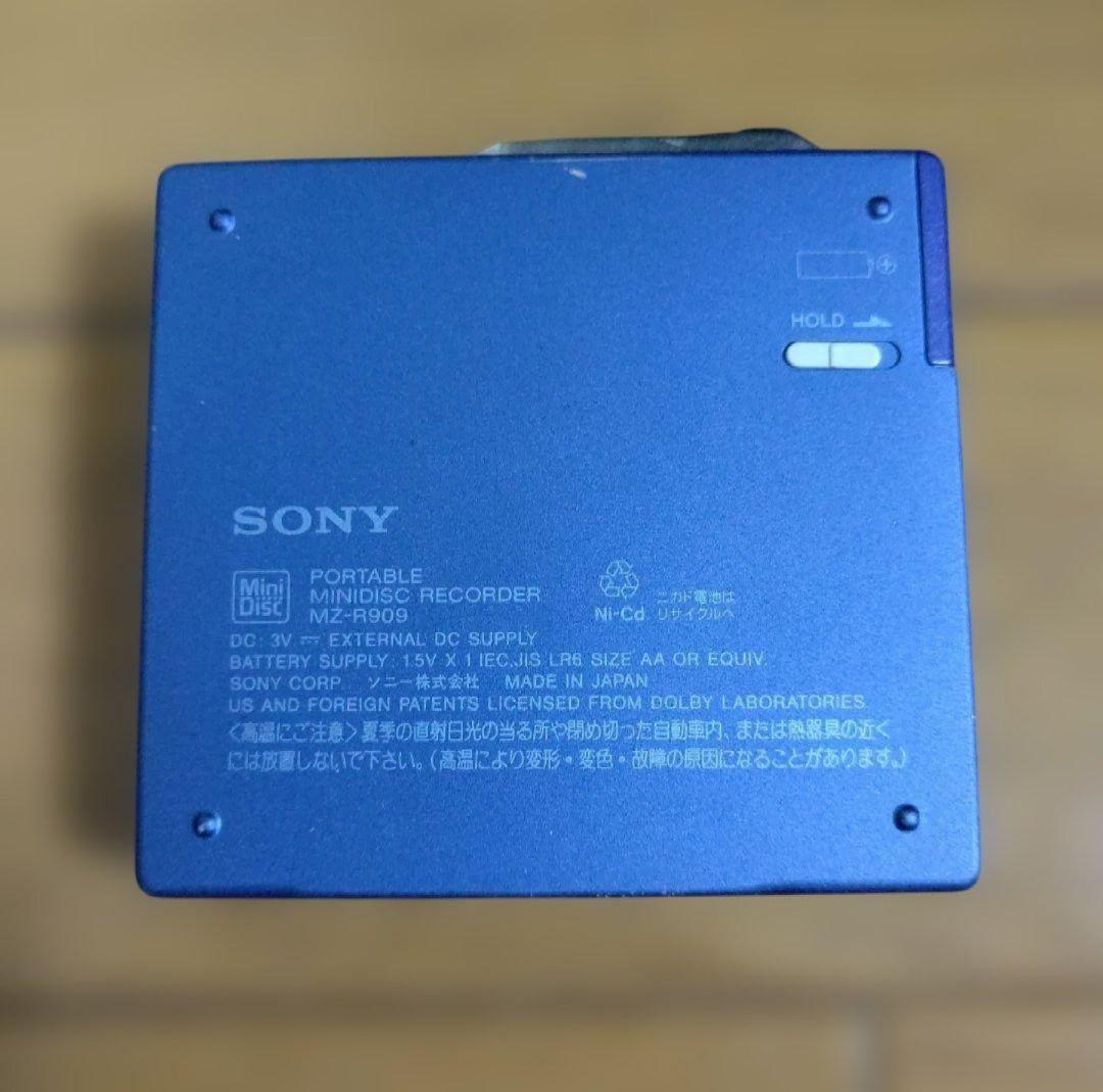 SONY ポータブルMDレコーディングウォークマン MD-R909