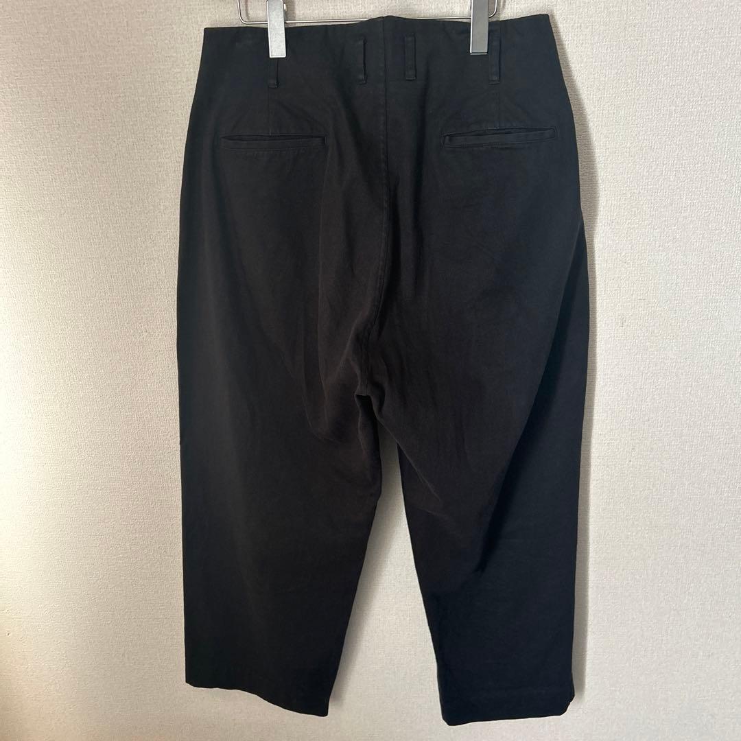 OLD MAN'S TAILOR 黒 ワイドチノパン