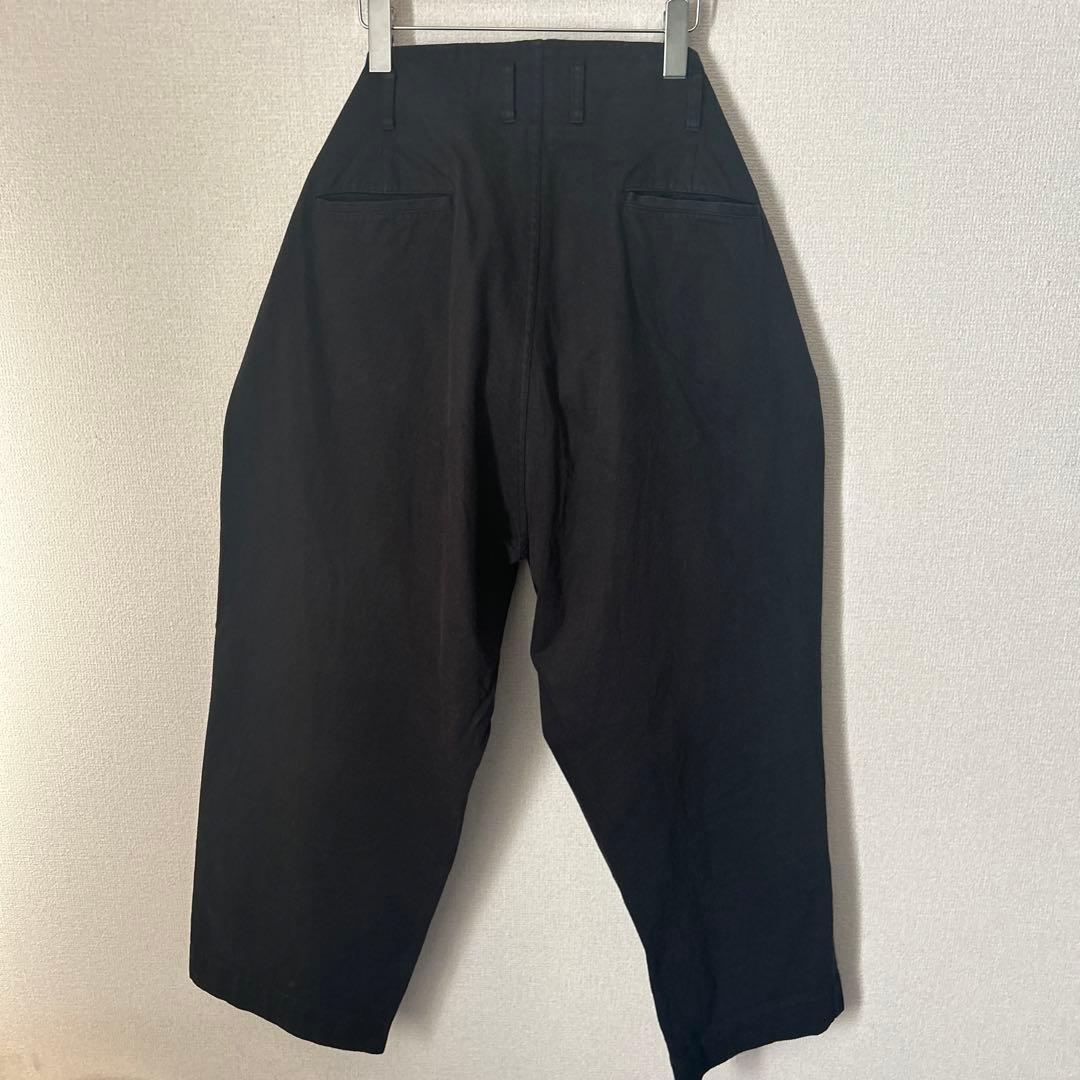 OLD MAN'S TAILOR 黒 ワイドチノパン