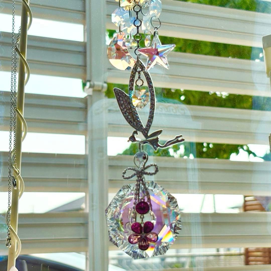 ブルーAB✩.*˚SWAROVSKIサンキャッチャー