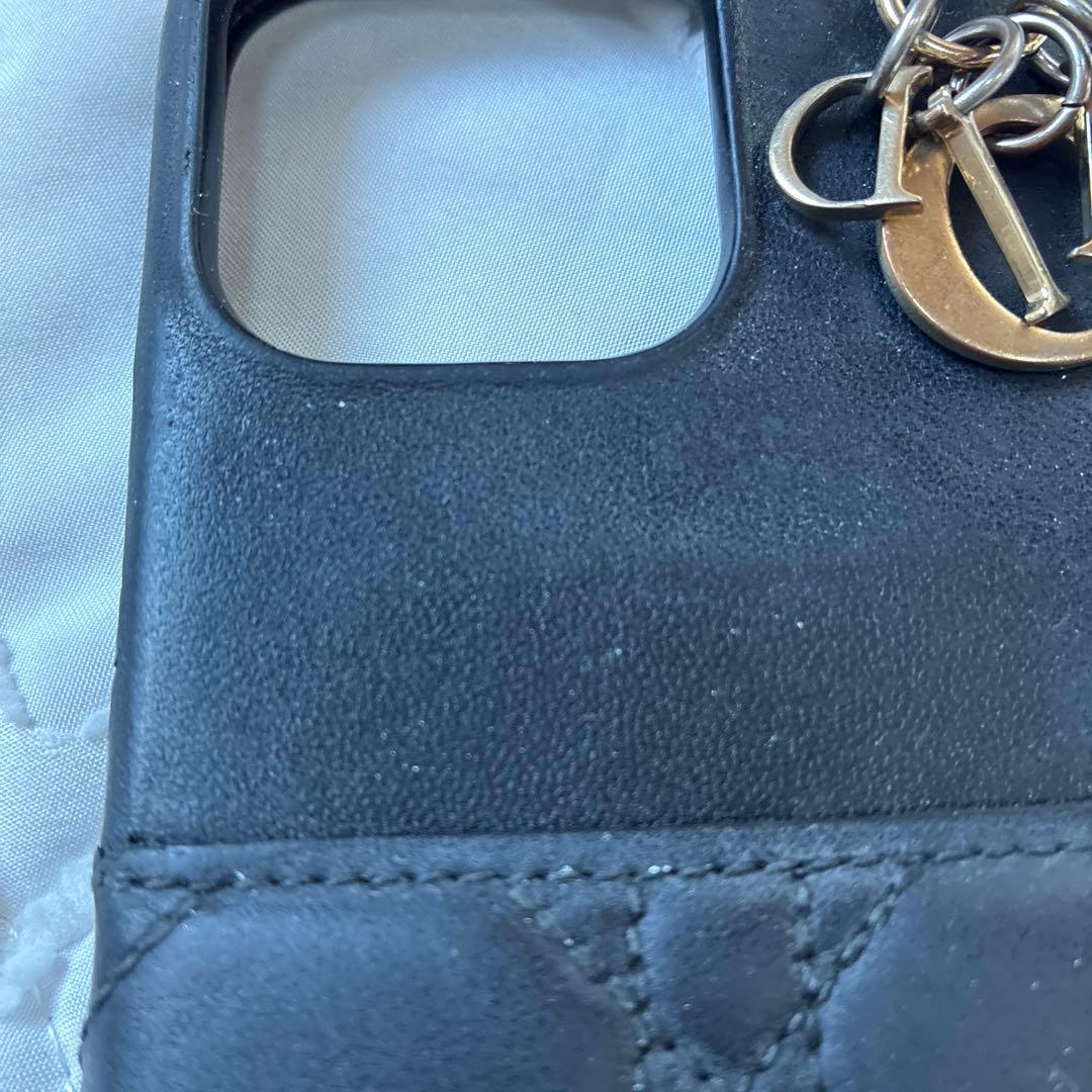 クリスチャンディオール ブラック キルティング iPhoneケース 13Pro