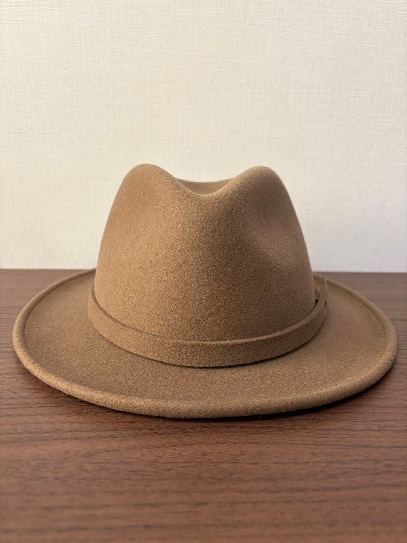 美品 ステットソン クラッシャブル ハット 頭周り61 ベージュ xpv