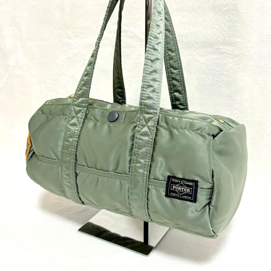 ◆極美品◆希少 ポーター タンカー ミニボストンバッグ Sサイズ セージ