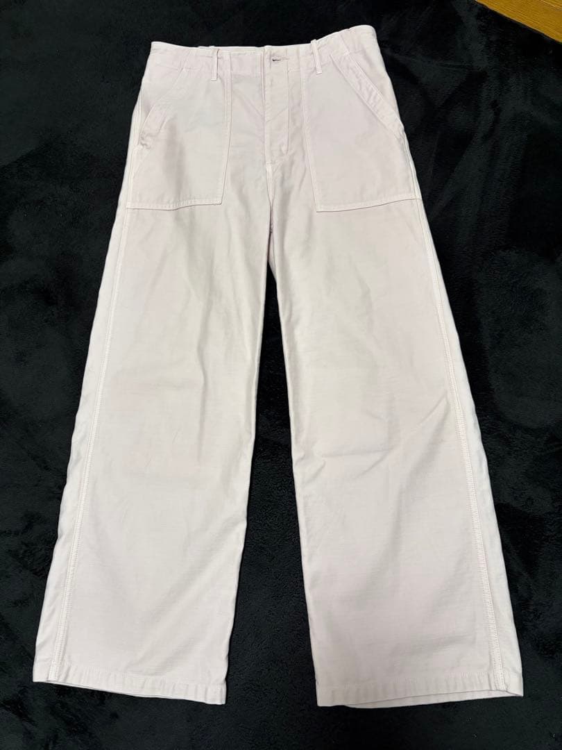 FRAMeWORK ライトミリタリースラブベイカーパンツ　ピンク