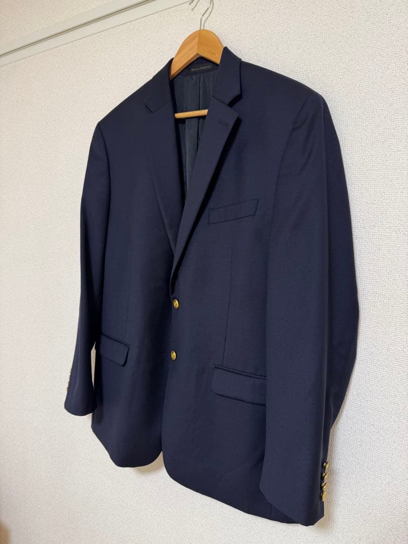 【美品】Ralph Lauren 紺ブレ ウール100%