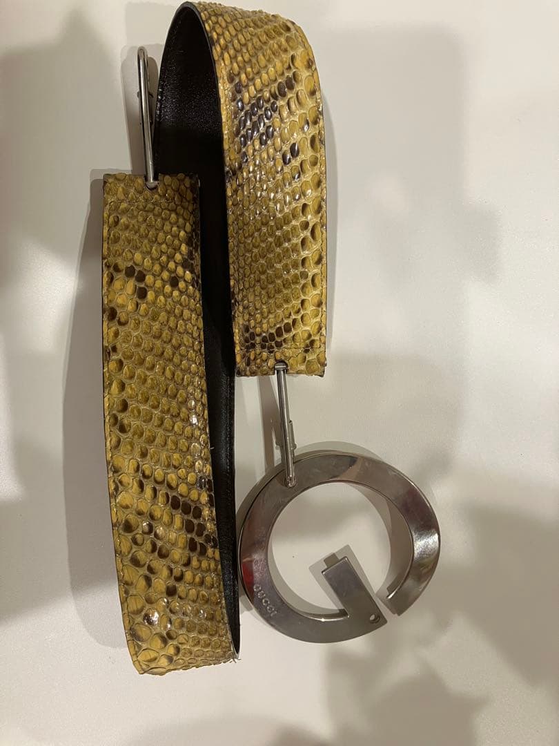GUCCI ヘビ革 ベルト