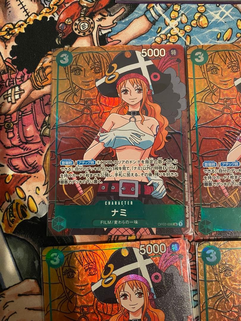 ナミ SR パラレル　OP02-036 4枚セット