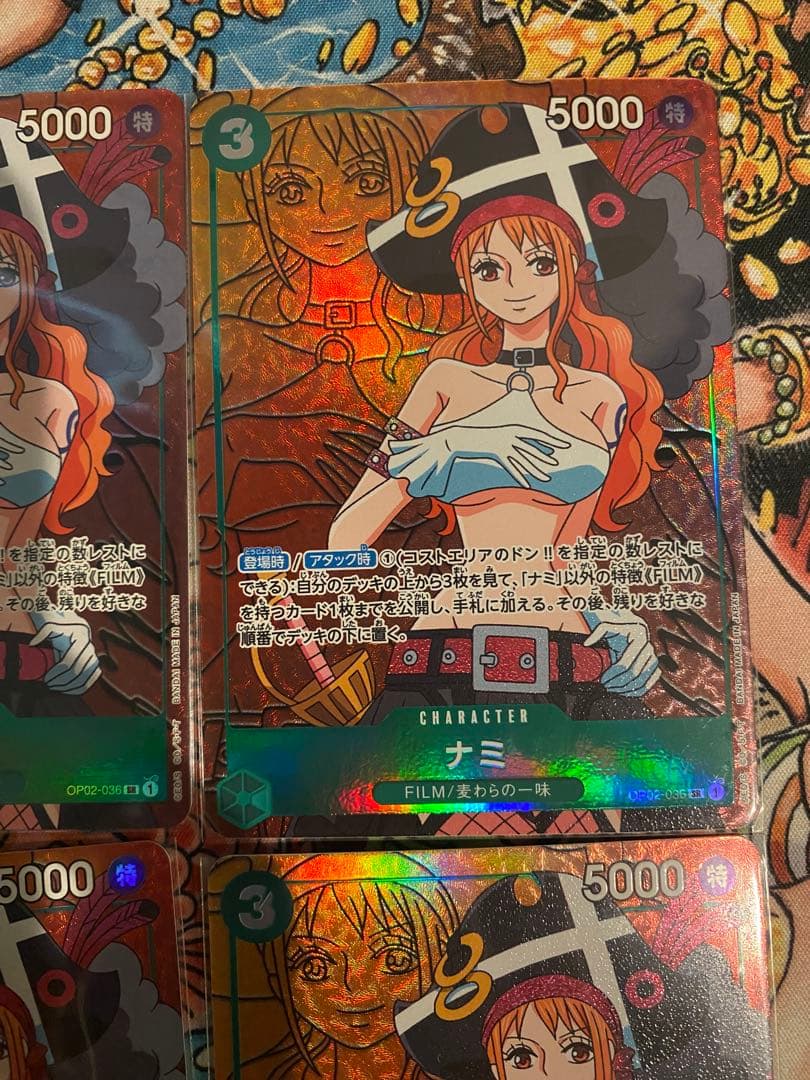 ナミ SR パラレル　OP02-036 4枚セット