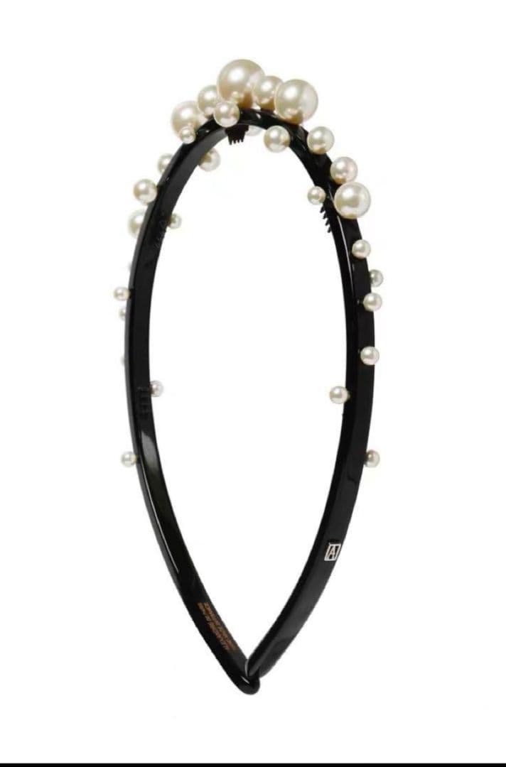 アレクサンドルドゥパリ　激レア　パール　ブラック　カチューシャ
