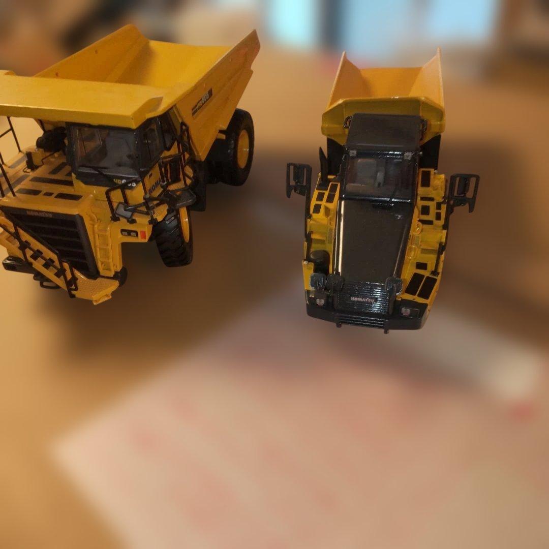 コマツ建機　HD605 HM250　イエロー ダンプ2セット　1/50