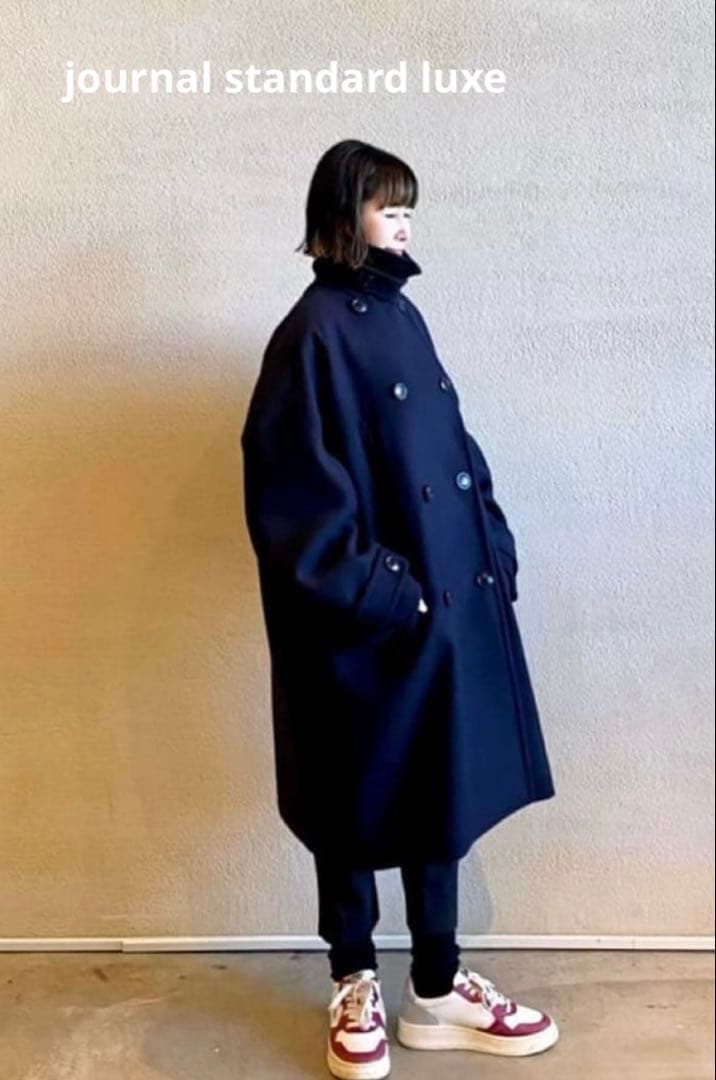 j.s luxe ジロンラムWメルトン Big-P-コート