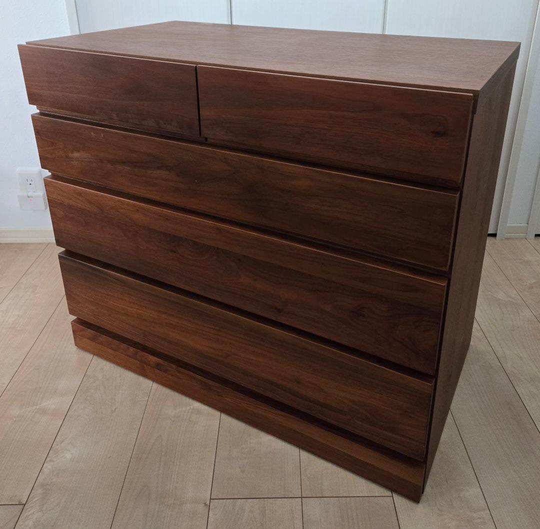 高野木工　80　サイドチェスト　レッチェ　ウォルナット