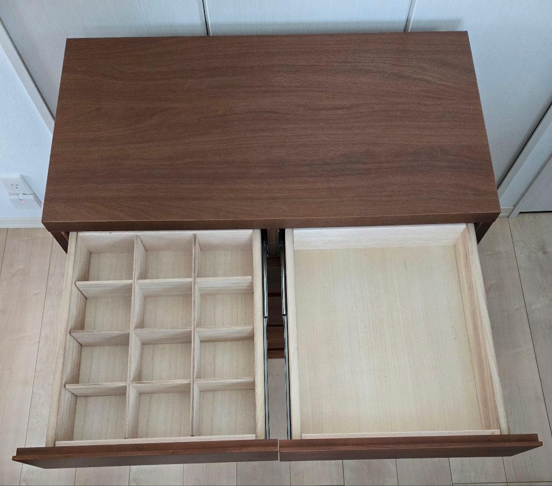 高野木工　80　サイドチェスト　レッチェ　ウォルナット