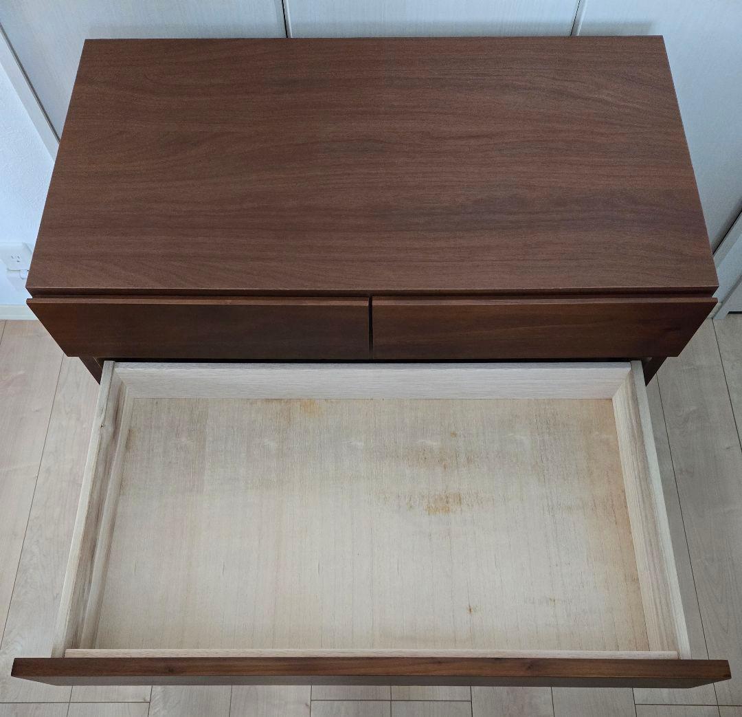 高野木工　80　サイドチェスト　レッチェ　ウォルナット