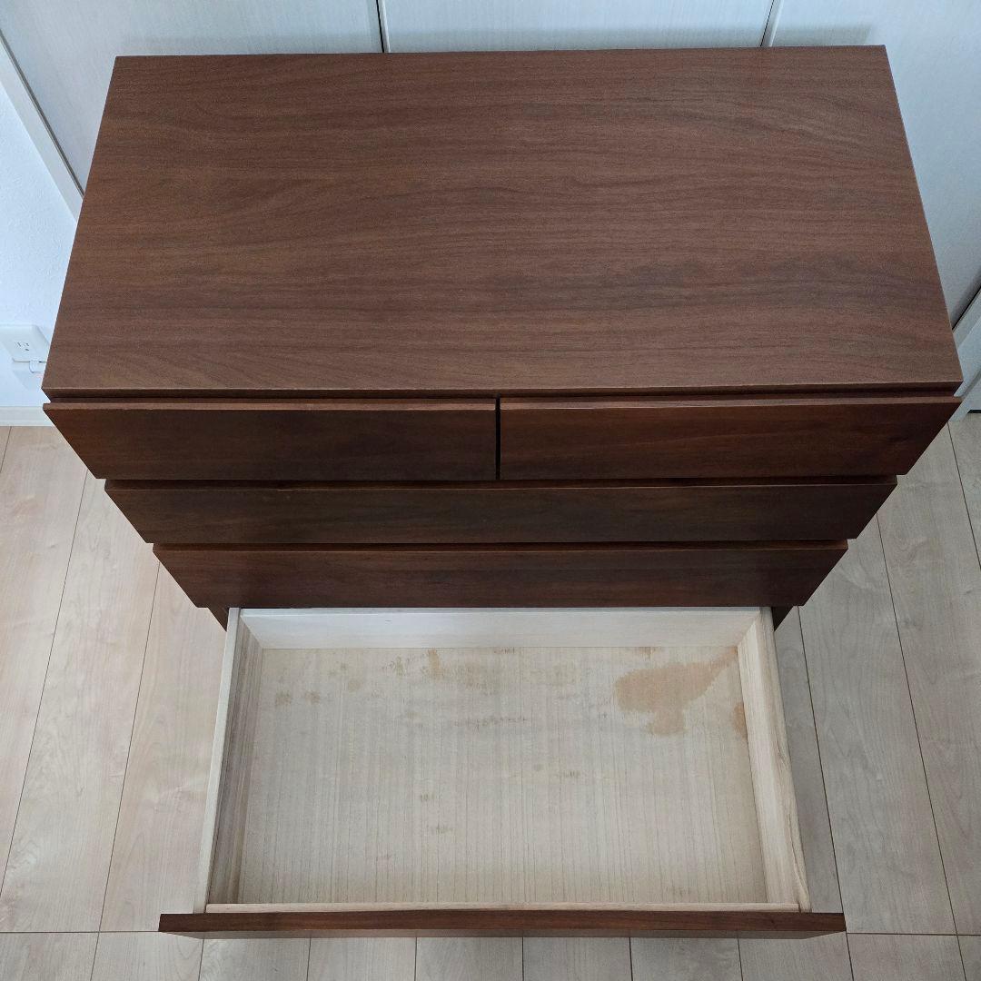 高野木工　80　サイドチェスト　レッチェ　ウォルナット