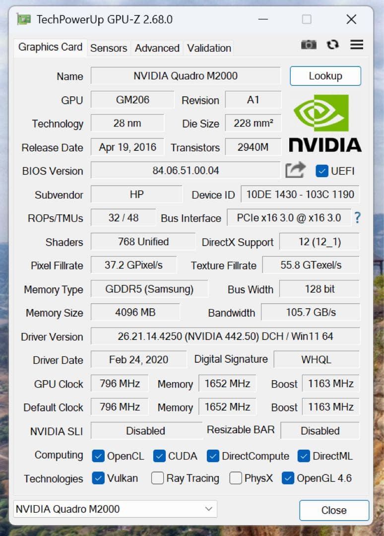 HP Z4 G4 Workstation W-2225 SSD メモリなし