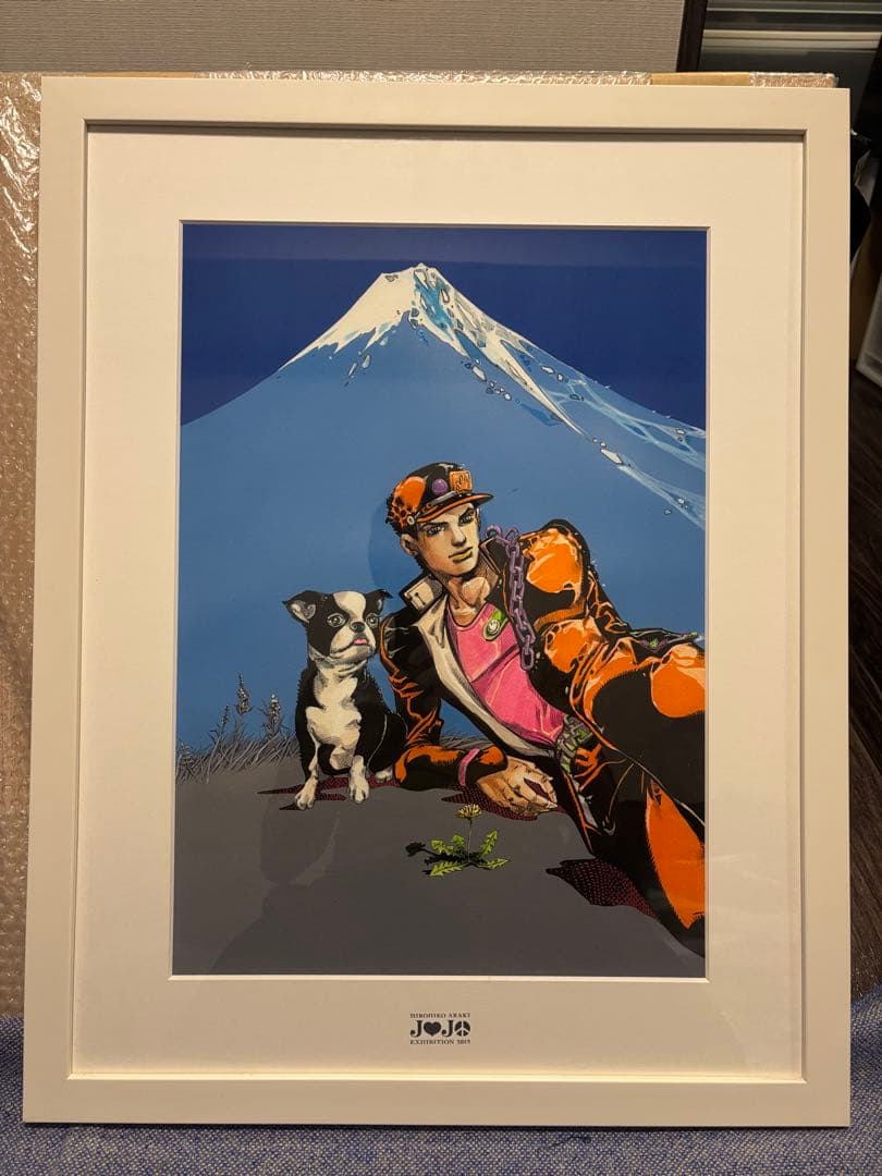ジョジョ展／複製原画アート／承太郎&イギー／2012年ヴィンテージ