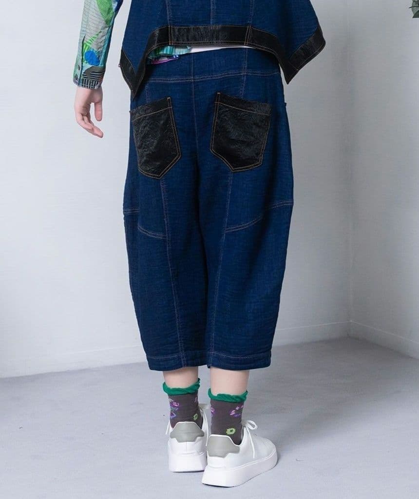 専用 昨年購入 センソユニコ cube-cube ガーゼデニムパンツ 未使用！