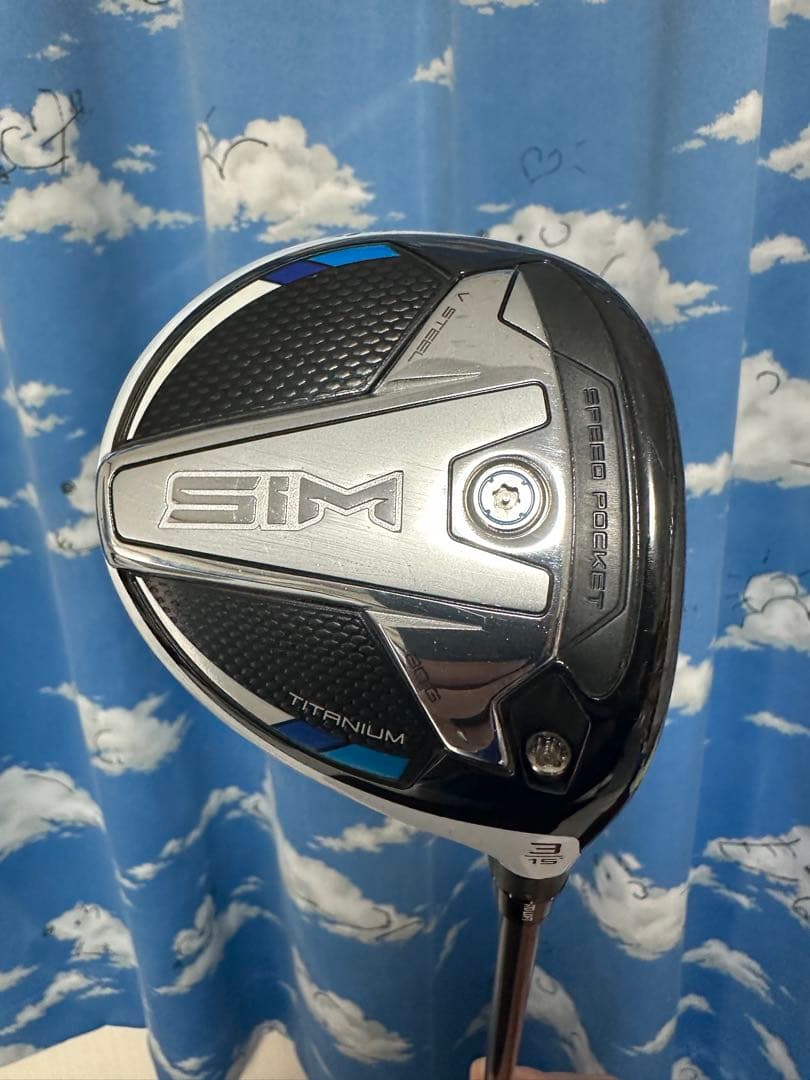 SIM 3W15度フェアウェイウッドテンセイシルバーS