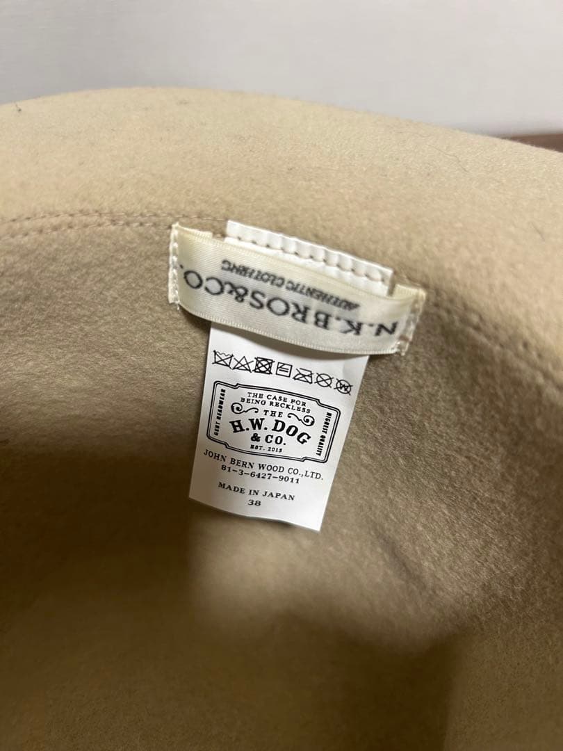 H.W DOG &Co nitekulbコラボTRAVELERS HAT 38