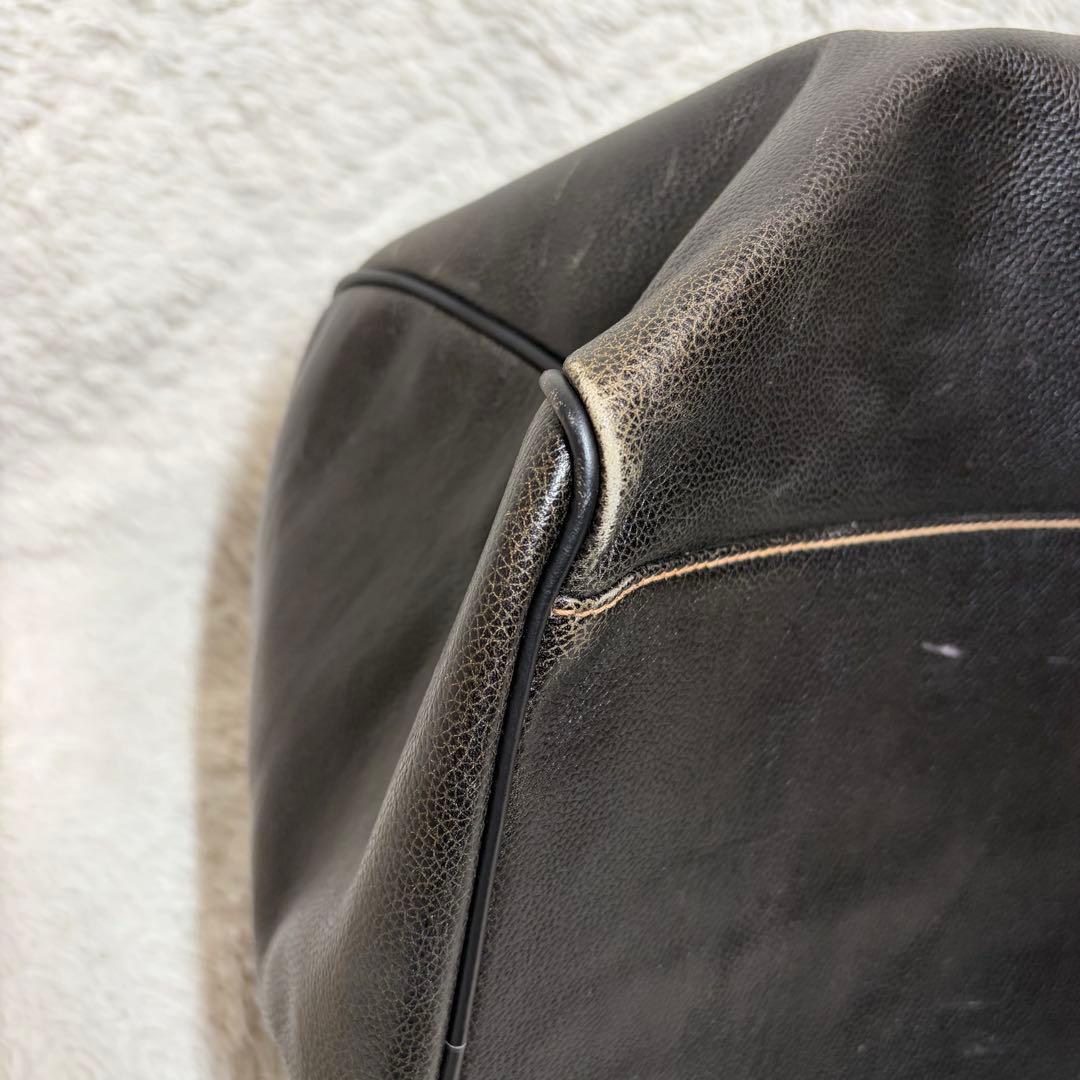 良品✨ダンヒル ボストンバッグ レザー ゴールド金具 大容量　ブラック