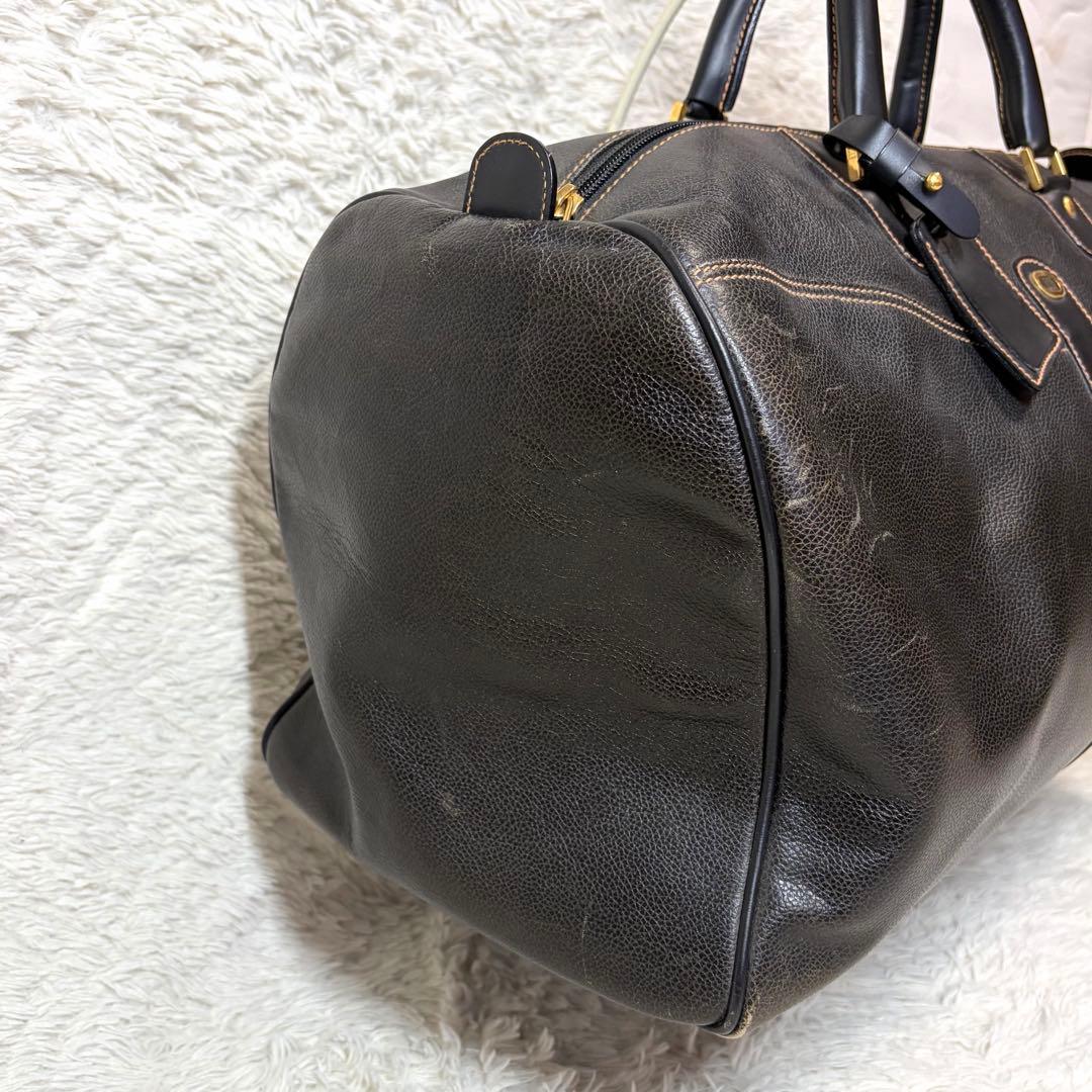 良品✨ダンヒル ボストンバッグ レザー ゴールド金具 大容量　ブラック