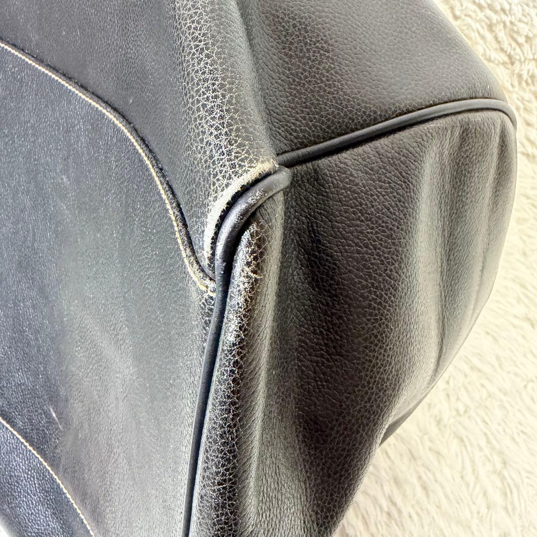 良品✨ダンヒル ボストンバッグ レザー ゴールド金具 大容量　ブラック