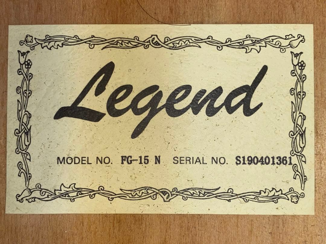 Legend アコースティックギター　FG-15Nおまけ有美品1923-06-1