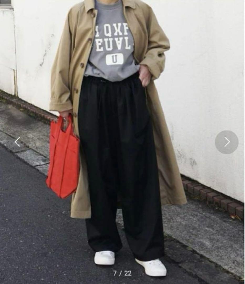 JOURNAL STANDARD LUXE★TRツイル ドロストパンツ★ブラック