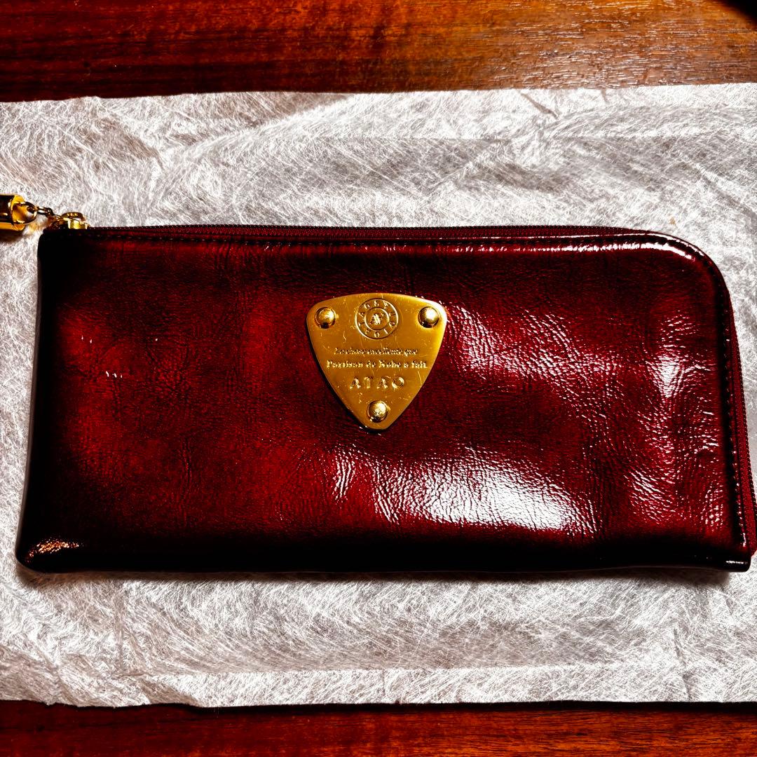 【美品】ATAO limo アタオ リモパールワイン 長財布