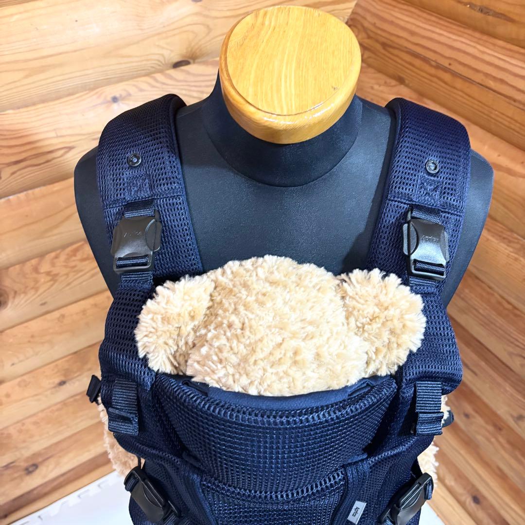 【極美品】Aprica アップリカ 抱っこ紐 Laclis ラクリス ネイビー