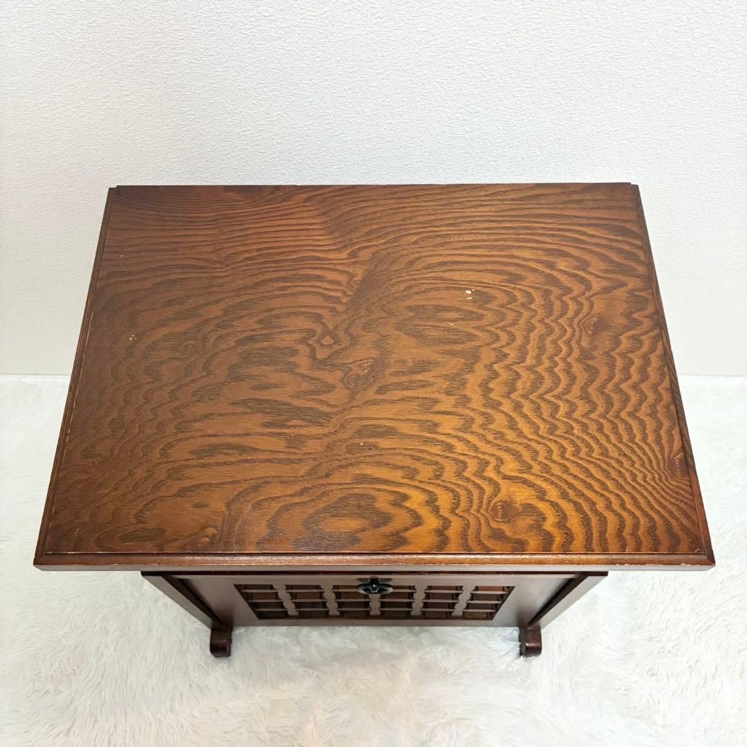 キャビネット　昭和レトロ　ニチハン　電話台　飾り棚　収納棚　アンティーク　ラック