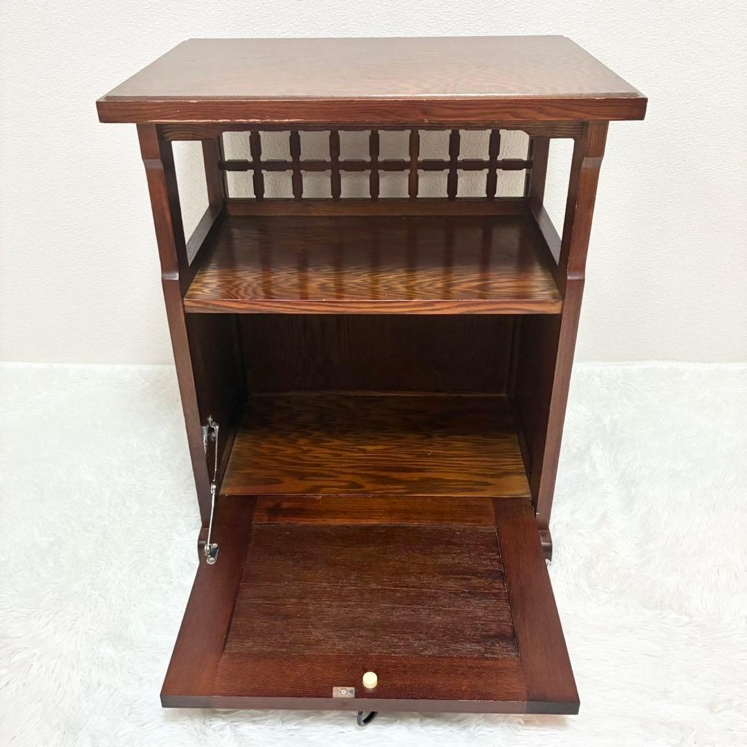 キャビネット　昭和レトロ　ニチハン　電話台　飾り棚　収納棚　アンティーク　ラック